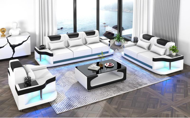 Sofa set 3+2+1 Seater Set Design Sofa Upholstery Couches Living room set Leather