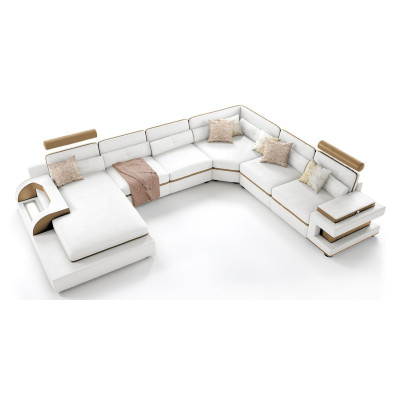Cozy living ambience with our charming U-shape corner sofa