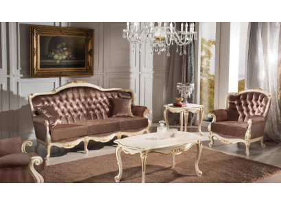 Classic s Living room Furniture Couch Sofa Armchair Coffee table Side table 4pcs