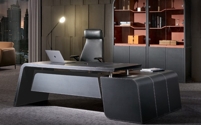 Corner desk Armchair Office Furnishings Chef Room Furniture 2-piece Set Tables