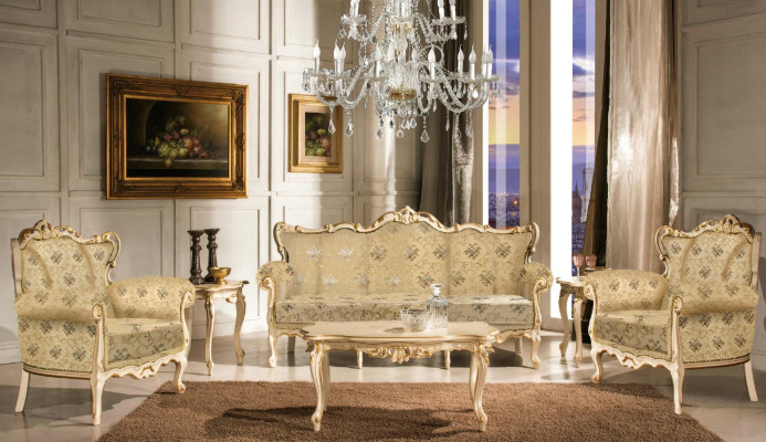Italian seating set Classic Furniture Seat Upholstery Set Sofa Couch 4-piece. new