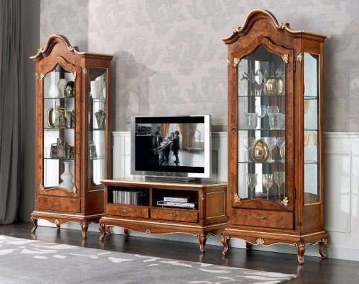 Wall unit set 3 pieces. Living room TV-cabinet Display case Sideboard Shelf Luxury wall cabinets new