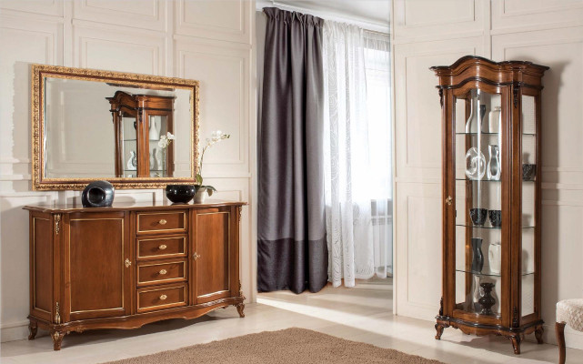 Dining room Suite Display case Wardrobe Chest of drawers Mirror Sideboard Italy Furniture 3pcs