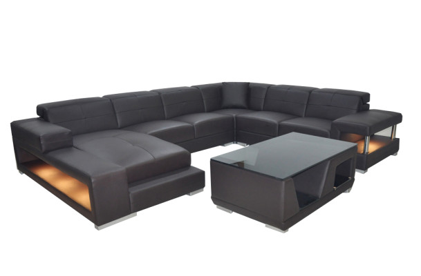 Sofa Suite Upholstery Seat Set Corner sofa Coffee table Sofa Leather Couches new G8017