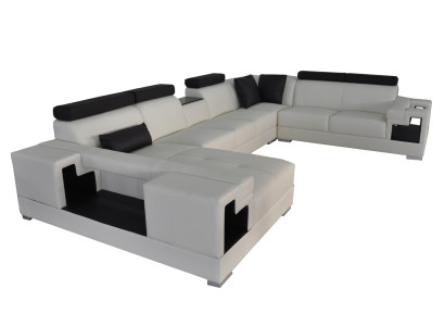 Leather sofa with USB corner sofa living landscape sofas couches suite design modern