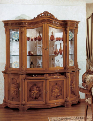 xxl showcases Glass Wardrobe Real wood Display case Sideboard Italian Furniture Cabinets