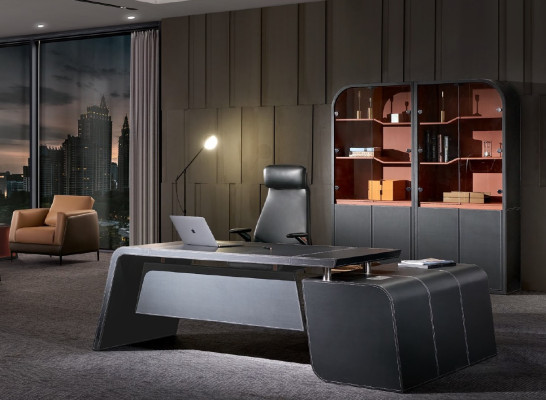 Corner desk Armchair Office Furnishings Chef Room Furniture 2-piece Set Tables