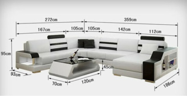 Corner Sofa with USB Upholstery Seat Leather Couch Sofas Couches Suite Living landscape