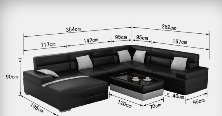 Leather sofa Couch Living landscape Corner sofa Eck Suite Design Modern Sofa F3016 new