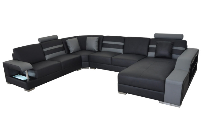 Corner Sofa Upholstery Seat Leather Couch Sofas Couches Suite U-shape Living landscape