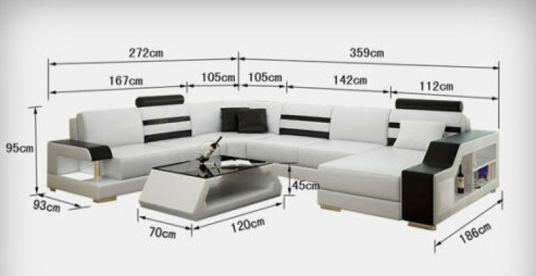 Corner Sofa Upholstery Seat Leather Couch Sofas Couches Suite U-shape Living landscape