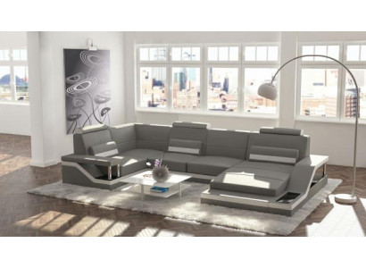 Living landscape Sofa Upholstery Couch Corner Corner sofa Suite Textile Fabric Leather Sofas