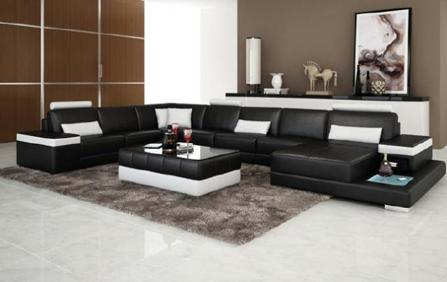 Design XXL leather sofa “Premium Comfort” with high-quality imitation leather