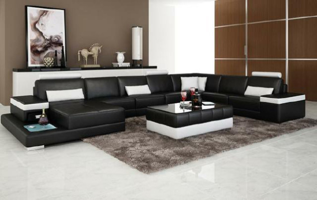 Design XXL leather sofa “Premium Comfort” with high-quality imitation leather