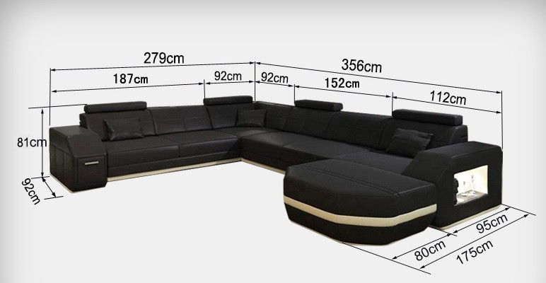 Living landscape Leather sofa Couch Corner sofa Eck Suite Design Modern Sofa with USB