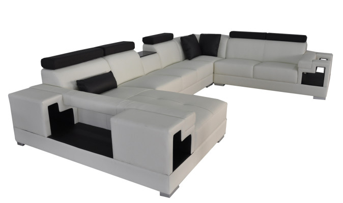 Leather sofa corner sofa couch living landscape sofas couches suite design modern new