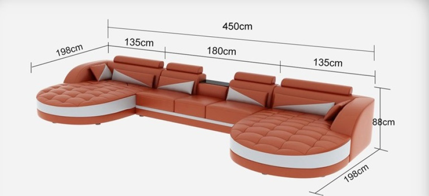 Corner sofa Corner sofa Design Upholstery Corner suite Sofa Living landscape Couch Table USB