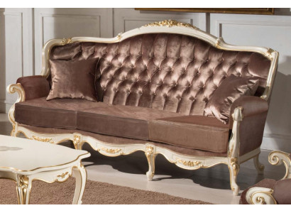 Italian style three seater sofa Living landscape textile sofa 3 Seat couch Sofas