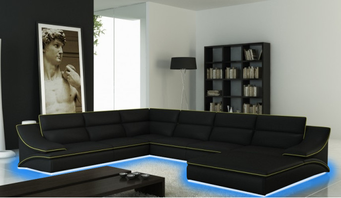 Leather sofa couch sofa set new 3+2+1 seater suite design modern sofa