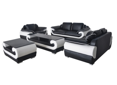 Sofa Couch Seat Upholstery Complete Set Leather Suite 3+2+1 Sofas Designer