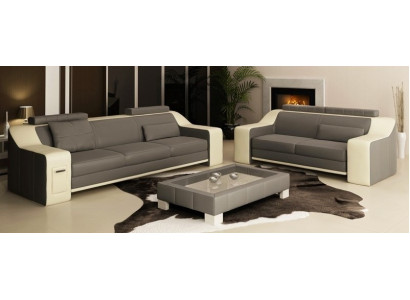 Leather Sofa Set Sofa Couch Seat Upholstery Suite Sofa set 3+2+1 Sofas HuttenG