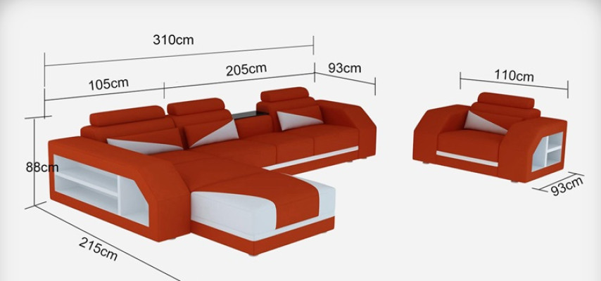 Sofa Suite Upholstery Seat Set Corner Armchair Leather Sofas Armchair Table Couch