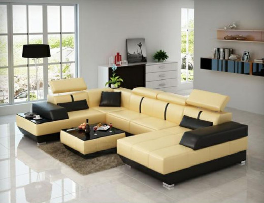 Designer Sofa + USB,Upholstery Suite Leather Sofa Sofas new Living landscape Corner sofa