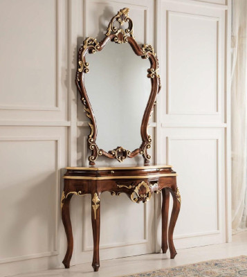 Console table Mirror Sideboard Set new Wood Italian Furniture Style StileElisa