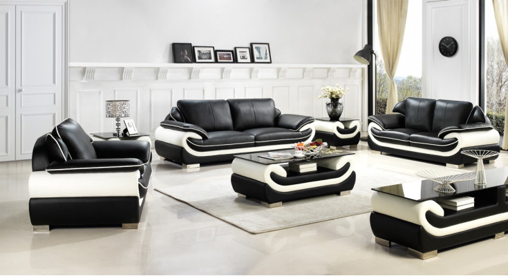 Sofa set Upholstery Sofa + USB Set 3+2+1 Leather Couches Sofas Suite Seat T777