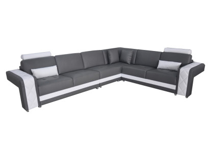 Leather sofa couch living landscape corner suite design modern decorative sofa L-shape