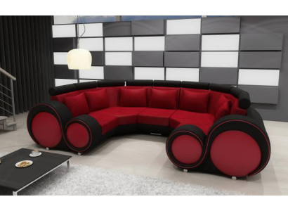 Living landscape Textile Couch Microfiber Upholstery Set XXL new Sofa Fabric USB