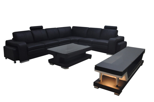 Leather Couch Living landscape Corner Suite Design Sofa L-shape A1109B Sofas Couches
