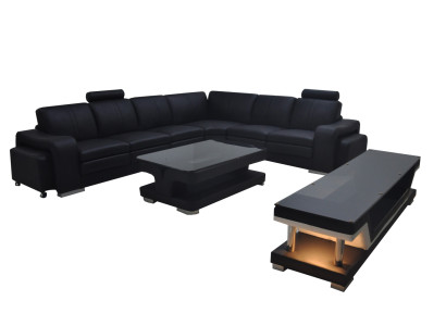 Leather Couch Living landscape Corner Suite Design Sofa L-shape A1109B Sofas Couches