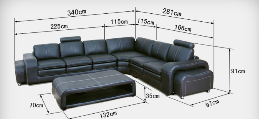 Leather Couch Living landscape Corner Suite Design Sofa L-shape A1109B Sofas Couches
