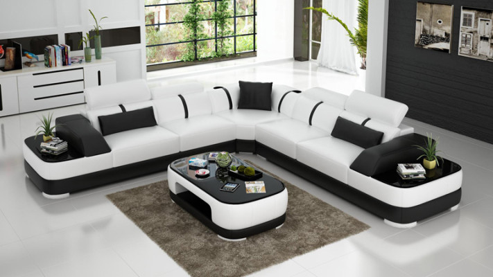 Leather Sofa Upholstery Seat Corner Sofa Decor Suite Living landscape living room
