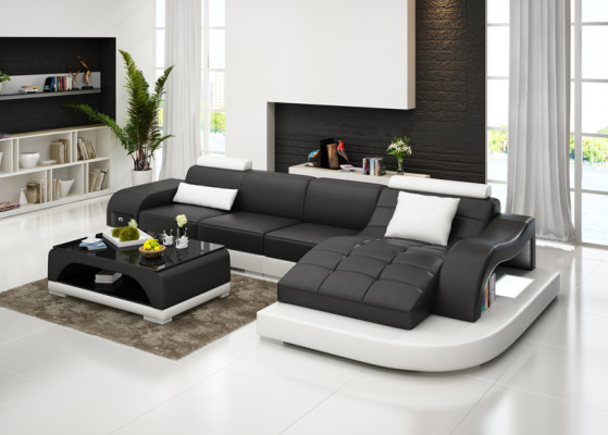 Corner Sofa Upholstery Table Couches Sofas Living landscape + USB Luxury Suite Corner