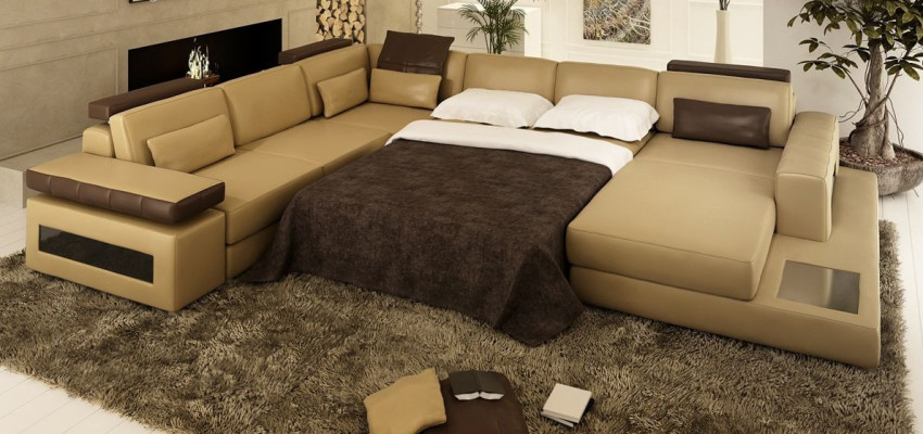 Sofa U-shape Furniture Luxury Suite Sofas Couch Luxury Designer Leather Living landscape