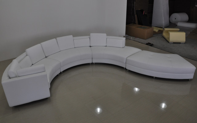 Leather sofa Couch Living landscape Corner sofa Corner Suite Design Modern Sofa A1102
