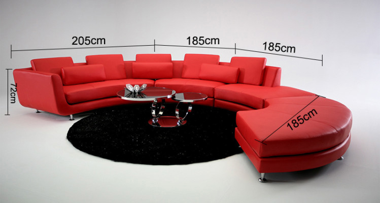 Leather sofa Couch Living landscape Corner sofa Corner Suite Design Modern Sofa A1102