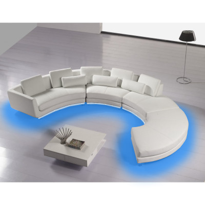 Excellent designer sofa in U-shape in contemporary style