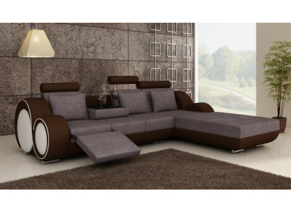 TEXTILE SOFA Suite Corner sofa Corner sofa FABRIC SOFA Living landscape COUCH SET new