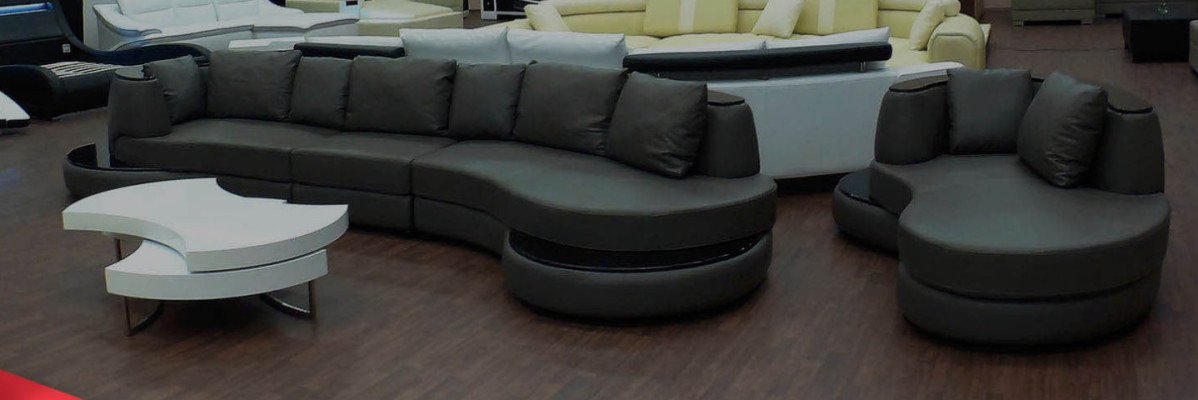 Designer sofa Corner sofa Living landscape Round sofa Leather sofa Couch Sofa U-shape Royal