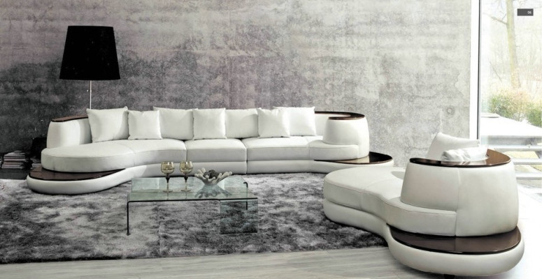 Living landscape Couch Upholstery Corner sofa Island Sofa Leather sofa Corner suite new PRII-S