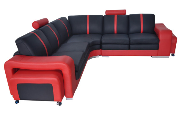 Modern Corner sofa Couch Upholstery Corner suite Sofa Corner Suite + USB Living landscape