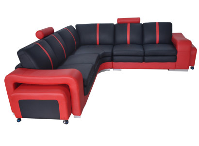 Modern Corner sofa Couch Upholstery Corner suite Sofa Corner Suite + USB Living landscape