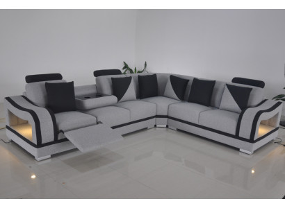 Leather Sofa Couch Living landscape Suite Design Modern Corner Sofa L-shape