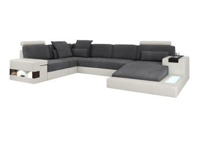 Corner Corner sofa U-shape Living landscape Sofa Couch Upholstery Fabric Sofas Leather new