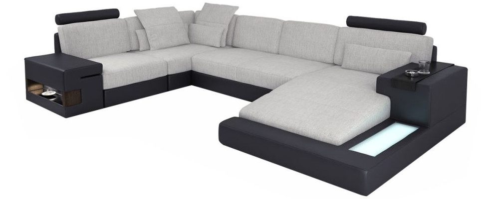 Design Sofas Living landscape Corner sofa Leather U-shape Sofa Couch Upholstery Couches new