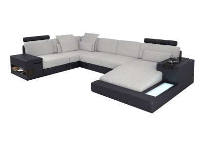 Design Sofas Living landscape Corner sofa Leather U-shape Sofa Couch Upholstery Couches new