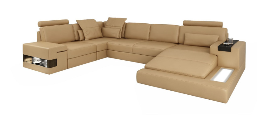Corner sofa U-shape Sofa Living landscape Upholstery Bed function Design Modern new